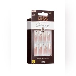 XL KISS Premium Classy Nails - Blush and Metallic